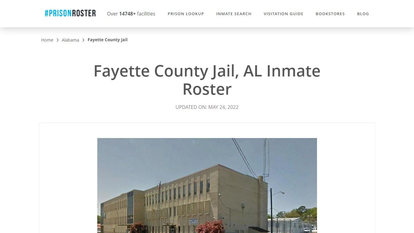 Fayette County Jail, AL Inmate Roster